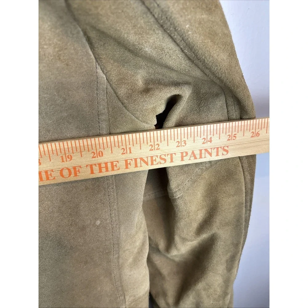 Vintage Sears Western Outdoor Wear Sherpa Suede Jacket Size Medium 1970s‎